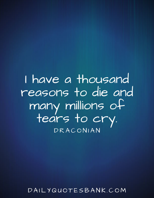 Deep Sad Quotes About Life That Make You Cry