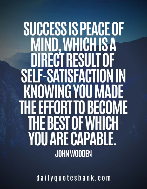 Inspirational John wooden Quotes On Success