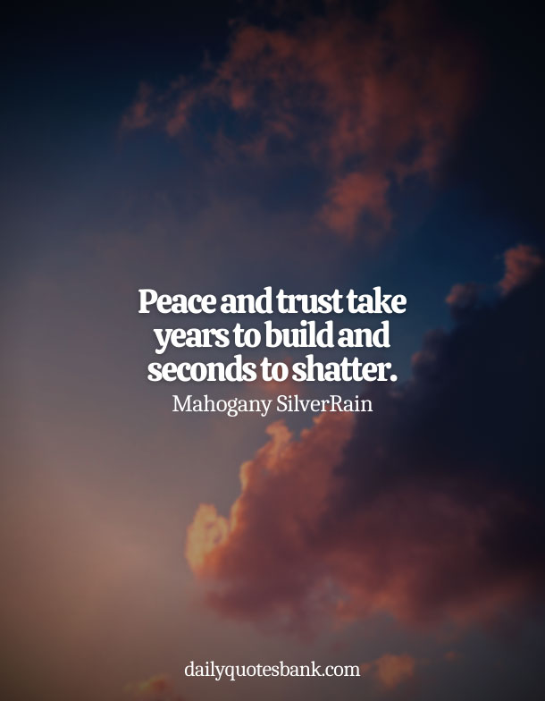 Deep Quotes About Being At Peace