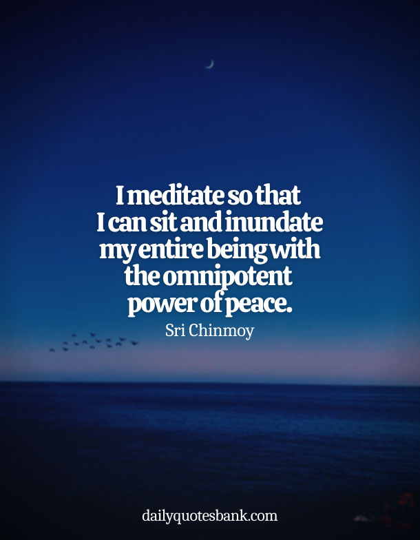 Meditation Quotes About Finally Being At Peace