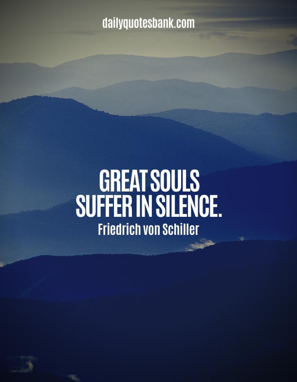 Short Quotes About Suffering In Silence